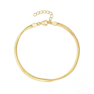 Olivie Strieborný náramok DVA PRAMENY GOLD 8718 Ag 925; ≤2,0 g.