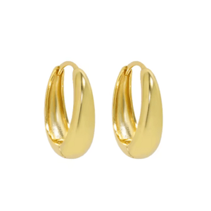 Olivie Strieborné 16mm náušnice GOLD 8729 Ag 925; ≤3,1 g.