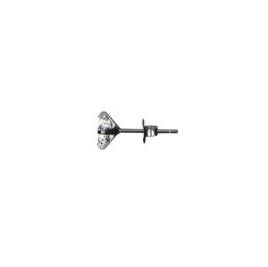 Olivie Strieborná náušnica 5 mm ZORA BLACK 1 ks 8748 Ag 925; ≤0,3 g.