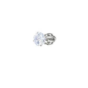 Olivie Strieborná 6mm náušnica na skrutku MIA 1 ks 8754 Ag 925; ≤0,55 g.