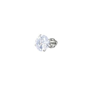 Olivie Strieborná 8mm náušnica na skrutku MIA 1 ks 8756 Ag 925; ≤0,95 g.