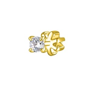 Olivie Strieborná 3mm náušnica PIPPI GOLD 1 ks 8763 Ag 925; ≤0,4 g.