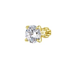 Olivie Strieborná 8mm náušnica PIPPI GOLD 1 ks 8768 Ag 925; ≤1,45 g.