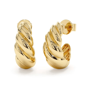 Olivie Strieborné náušnice CROISSANT GOLD 8794 Ag 925; ≤4,2 g.