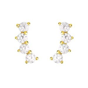 Olivie Strieborné náušnice POLMESIAC GOLD 8830 Ag 925; ≤0,8 g.