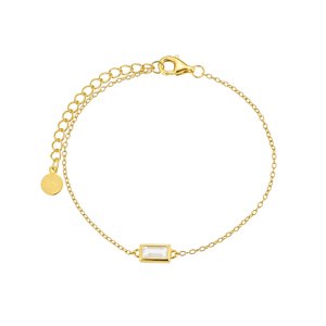 Olivie Strieborný náramok OBDELNÍK GOLD 8872 Ag 925; ≤1,4 g.