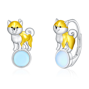 Olivie Strieborné náušnice SHIBA NA MESIACI 8891 Ag 925; ≤2,9 g.