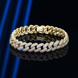 Olivie Unikátny strieborný náramok GOLD 8894 Ag 925; ≤16,6 g.