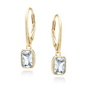 Olivie Strieborné náušnice OBDELNÍK GOLD 8971 Ag 925; ≤2,9 g.