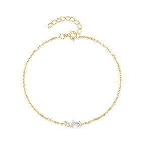 Olivie Strieborný náramok 17-20cm GOLD 9063 Ag 925; ≤0,8 g.
