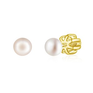 Olivie Náušnice 4mm PERLY AAA GOLD 9114 Ag 925; ≤0,8 g.