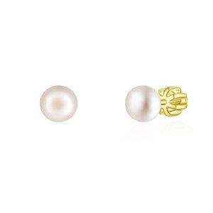 Olivie Náušnice 5mm PERLY AAA GOLD 9115 Ag 925; ≤1,1 g.