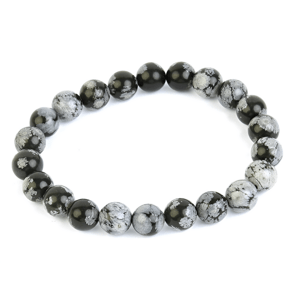 Olivie Náramok 8mm OBSIDIÁN 9145 ≤15 g.