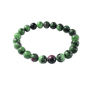 Olivie Náramok 8mm RUBÍN V ZOISITE 9156 ≤18 g.