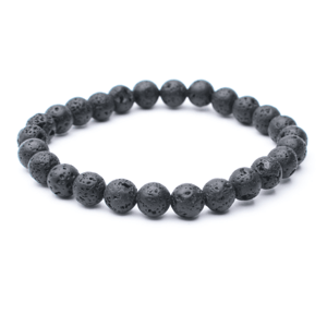Olivie Náramok XL 8mm/20cm LÁVA 9174 ≤18 g.