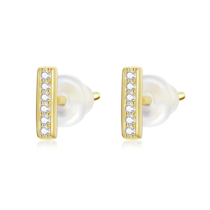 Olivie Minimalistické strieborné náušnice GOLD 9228 Ag 925; ≤0,5 g.