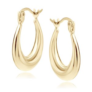 Olivie Strieborné oválne náušnice GOLD 9237 Ag 925; ≤3,8 g.