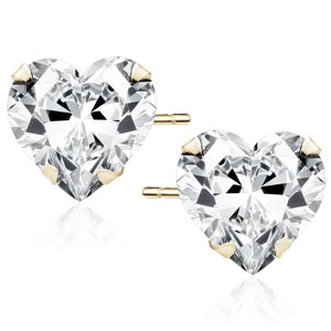 Olivie Strieborné náušnice 7 mm SRDCE GOLD 9519 Ag 925; ≤0,9 g.
