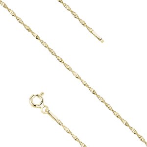 Olivie Strieborný 19cm náramok SINGAPUR GOLD 9586 Ag 925; ≤0,7 g.